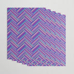 Knitted Textured Pattern Purple Wrapping Paper Gallery Image 3