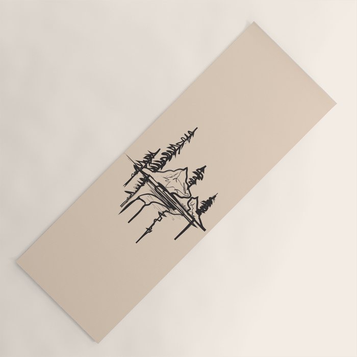 Abstract Landscape II Yoga Mat Gallery Image 1