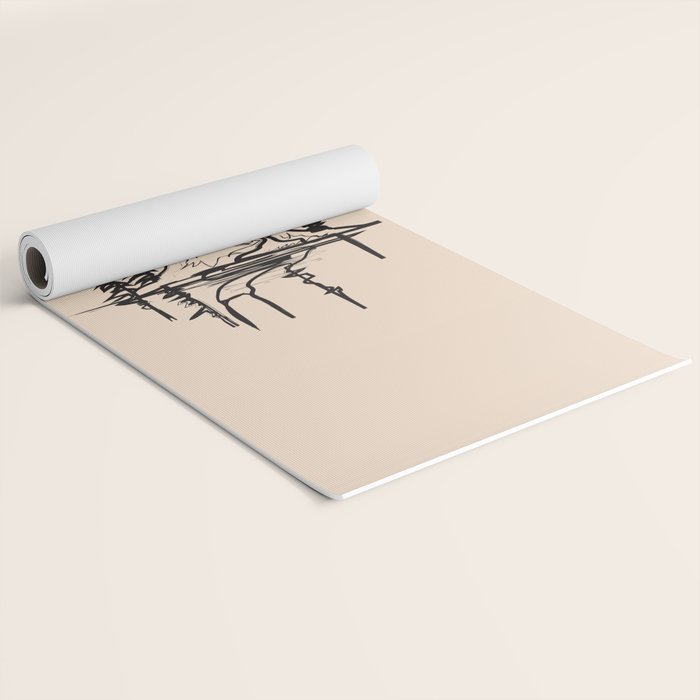 Abstract Landscape II Yoga Mat Gallery Image 2
