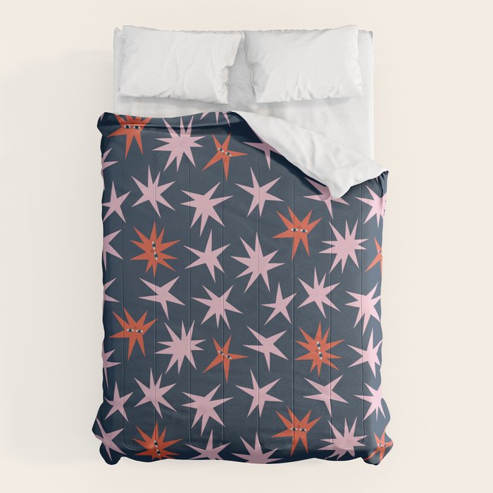 Pink Stars Pattern Comforter Gallery Image 1