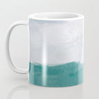 Out to Sea - Aqua Turquoise Mint Waves Horizon Abstract Nature Ocean Painting Art Print Wall Decor  Coffee Mug Gallery Image 3