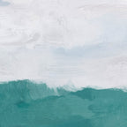 Out to Sea - Aqua Turquoise Mint Waves Horizon Abstract Nature Ocean Painting Art Print Wall Decor  Coffee Mug Gallery Image 2