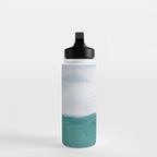 Out to Sea - Aqua Turquoise Mint Waves Horizon Abstract Nature Ocean Painting Art Print Wall Decor  Water Bottle Gallery Image 3
