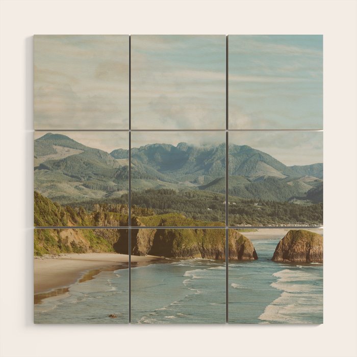 Oregon Sea Stacks Wood Wall Art Gallery Image 1