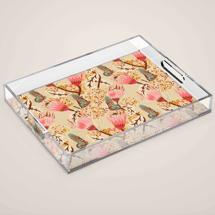 MADEMOISELLE TEMPLE BUTTERFLY Acrylic Tray Gallery Image 1