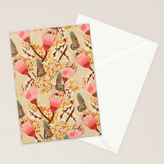 MADEMOISELLE TEMPLE BUTTERFLY Stationery Card Gallery Image 2