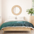 Ocean Walk V - Aerial Beach photography by Ingrid Beddoes Duvet Cover Gallery Image 3
