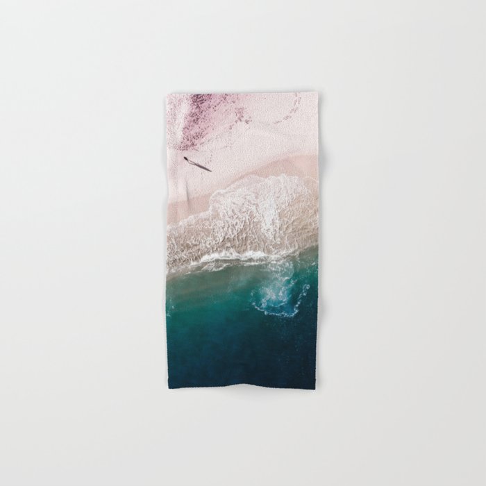 Ocean Walk V - Aerial Beach photography by Ingrid Beddoes Towels Gallery Image 1