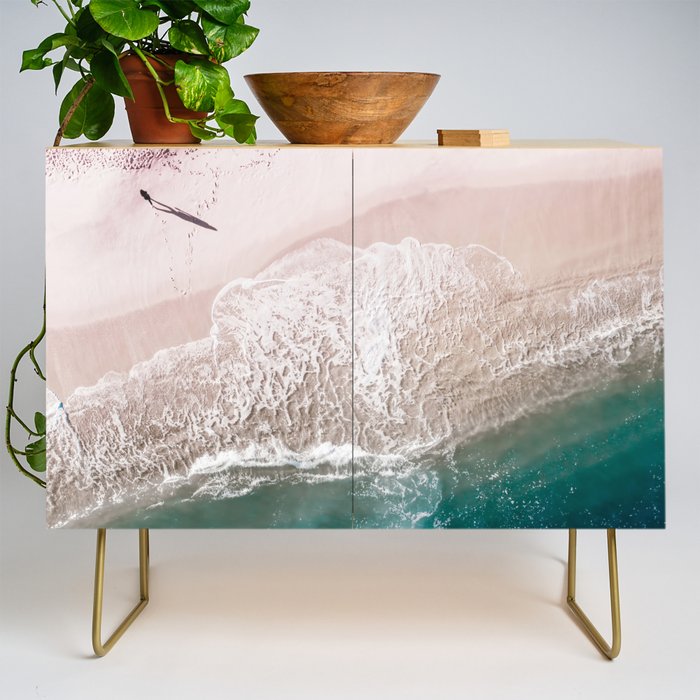 Ocean Walk V - Aerial Beach photography by Ingrid Beddoes Credenza Gallery Image 1