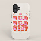 Wild Wild West Cowboy Typography iPhone Case Gallery Image 1