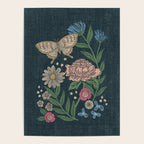 Heritage Wildflower Garden on Dark Blue Poster Gallery Image 4