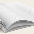 Midcentury Modern Atomic Starburst Pattern in Retro Gold and White Notebook Gallery Image 2