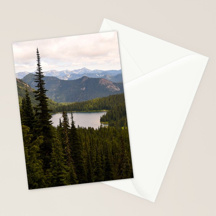 Mount Rainier Alpine Lake Stationery Card Gallery Image 2
