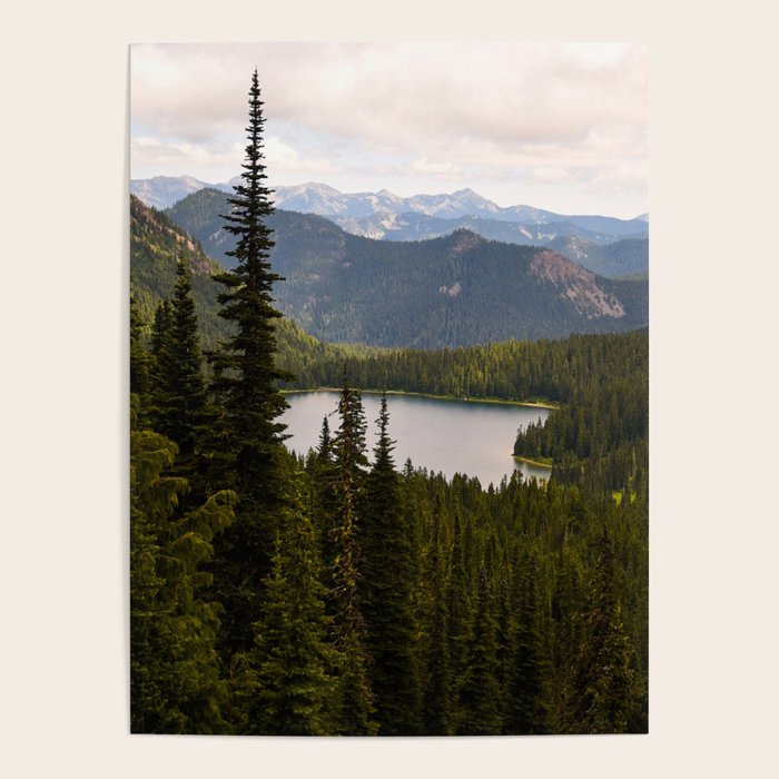 Mount Rainier Alpine Lake Poster Gallery Image 1
