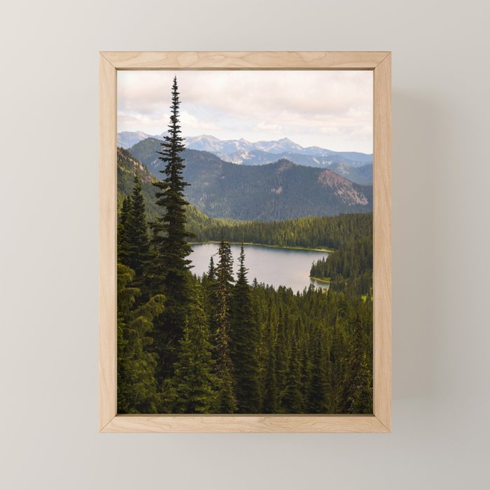 Mount Rainier Alpine Lake Mini Art Print Gallery Image 1