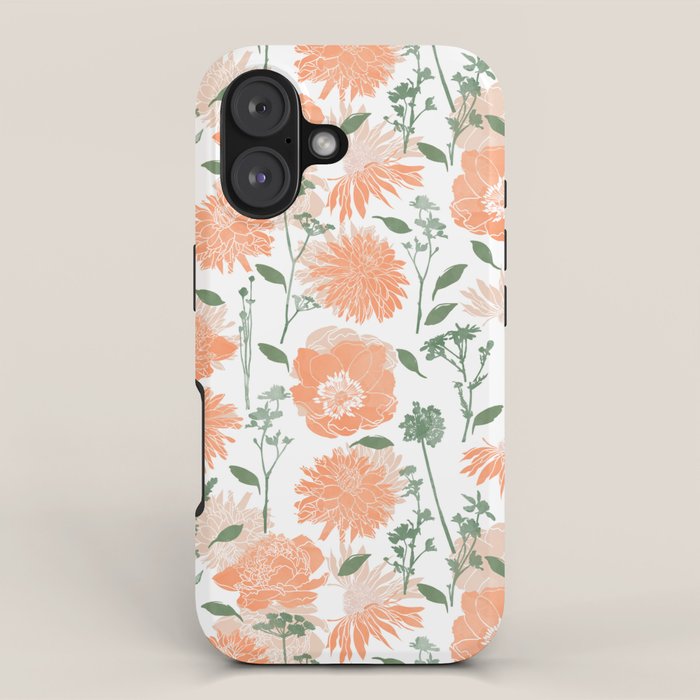 Modern floral blooms PGM5 iPhone Case Gallery Image 1