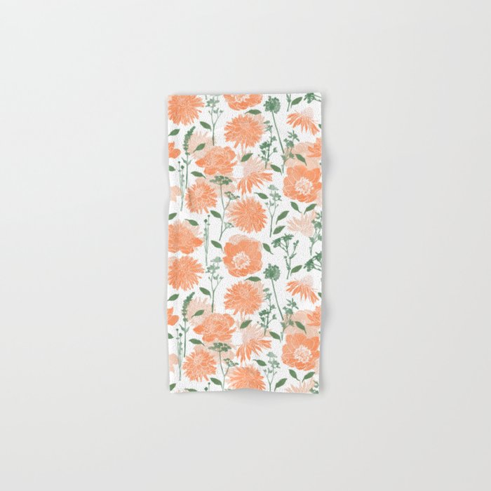 Modern floral blooms PGM5 Bath Towel Gallery Image 1