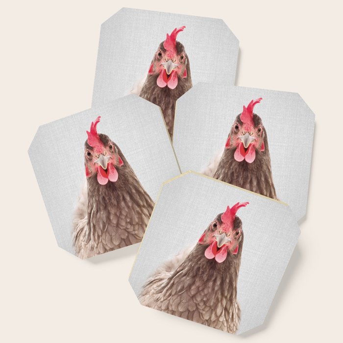 Chicken - Colorful Coaster Gallery Image 1