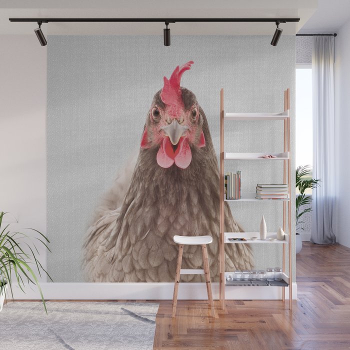 Chicken - Colorful Wall Mural Gallery Image 1