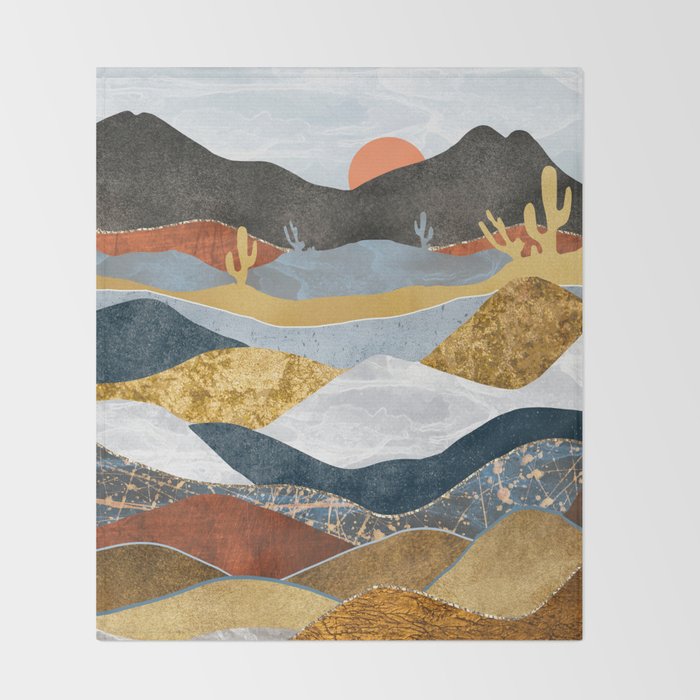 Desert Cold Throw Blanket Gallery Image 2