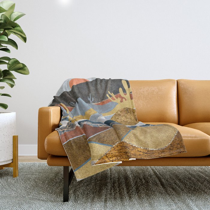Desert Cold Throw Blanket Gallery Image 1
