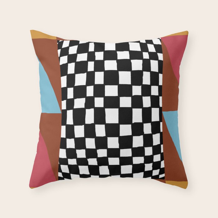 Color illusion  Throw Pillow Gallery Image 1