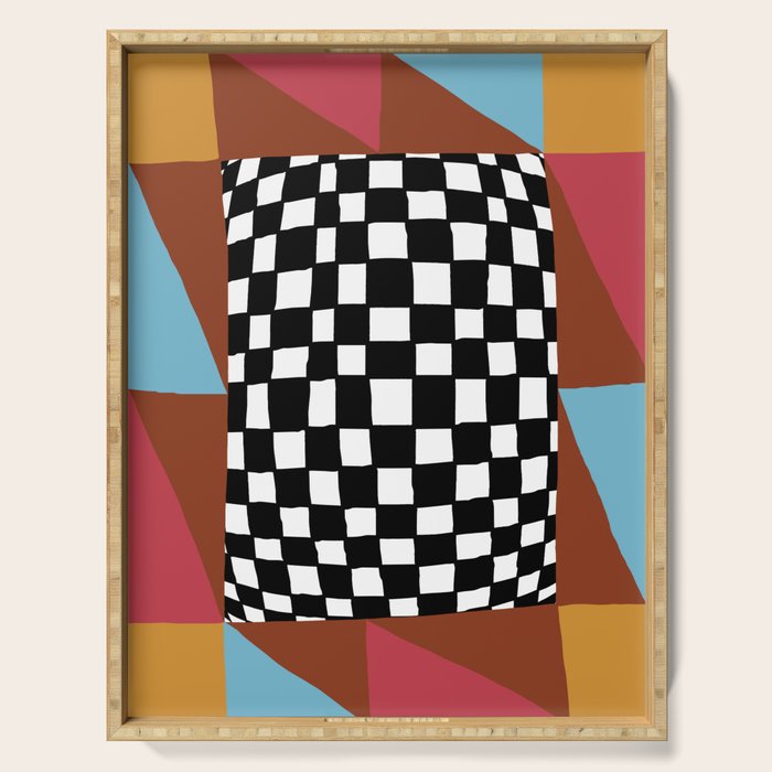 Color illusion  Serving Tray Gallery Image 1