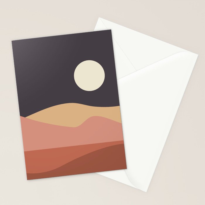 Geometric Landscape 23B Stationery Card Gallery Image 2