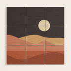 Geometric Landscape 23B Wood Wall Art Gallery Image 1