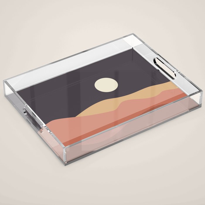 Geometric Landscape 23B Acrylic Tray Gallery Image 1