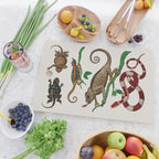 Albertus Seba Iguana And Snakes Cutting Board Gallery Image 2