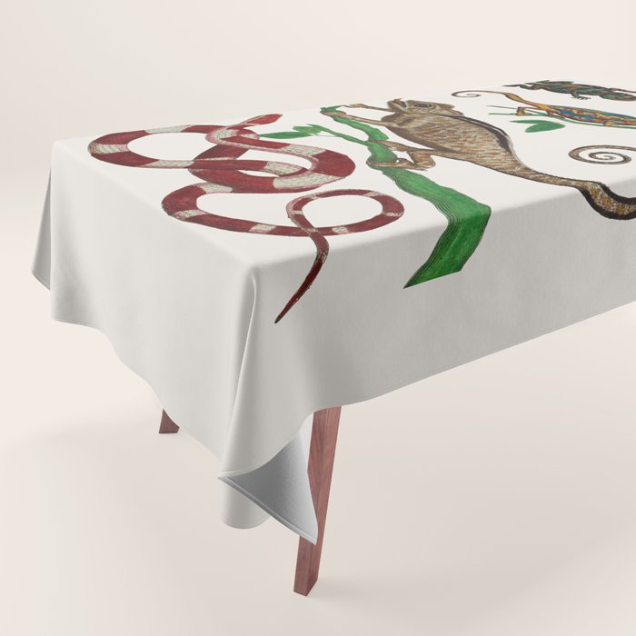 Albertus Seba Iguana And Snakes Tablecloth Gallery Image 1