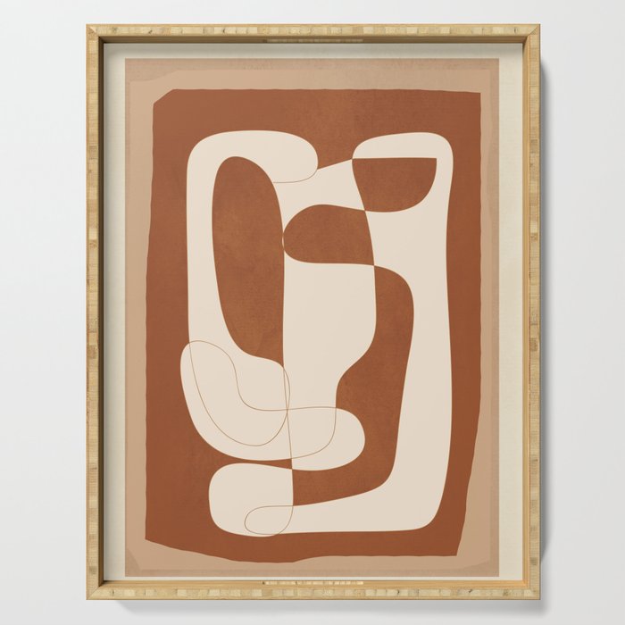 Abstract Geometry 2 Serving Tray Gallery Image 1