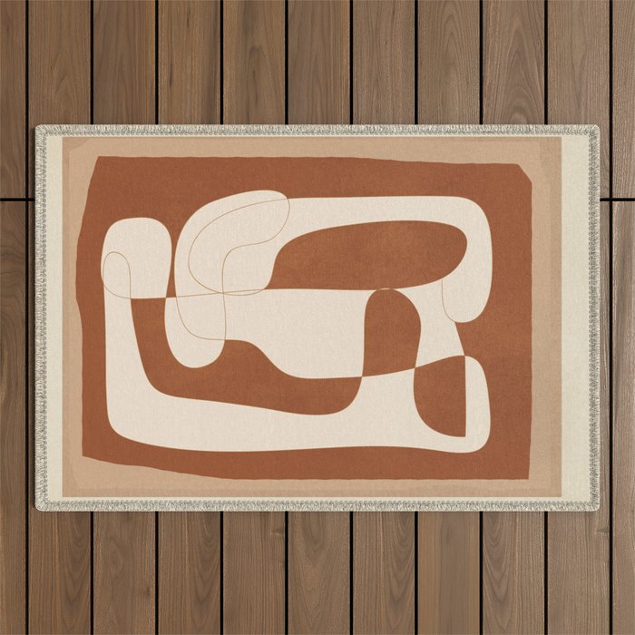 Abstract Geometry 2 Outdoor Rug Gallery Image 1