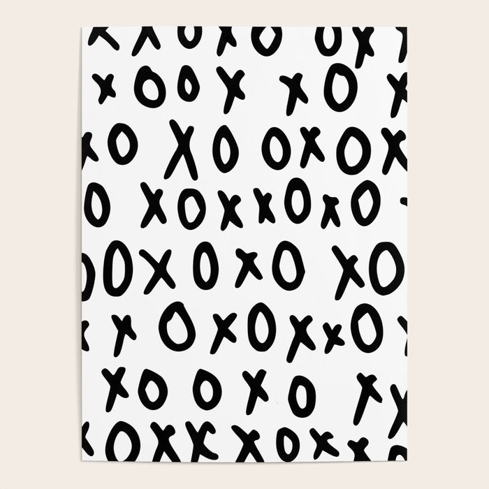 Hugs and Kisses in White and Black Poster Gallery Image 4