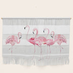 Flamingo Farm- Tropical Animal Bird World Wall Hanging Gallery Image 1