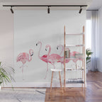 Flamingo Farm- Tropical Animal Bird World Wall Mural Gallery Image 1