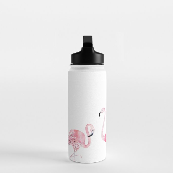 Flamingo Farm- Tropical Animal Bird World Water Bottle Gallery Image 3