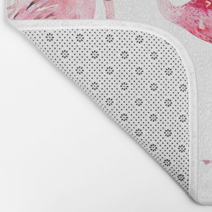 Flamingo Farm- Tropical Animal Bird World Bath Mat Gallery Image 2