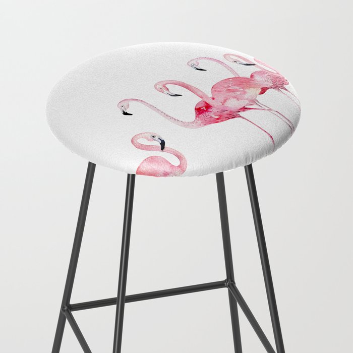 Flamingo Farm- Tropical Animal Bird World Stool Gallery Image 2