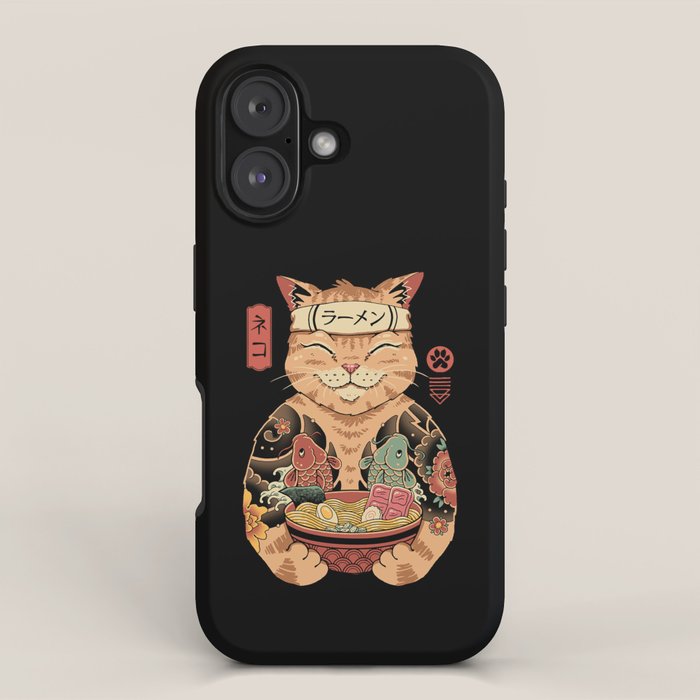 Cat Ramen iPhone Case Gallery Image 1