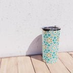 Persian Mosaic - Mint & White Travel Mug Gallery Image 4