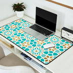 Persian Mosaic - Mint & White Desk Mat Gallery Image 2