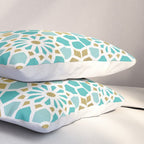 Persian Mosaic - Mint & White Pillow Sham Gallery Image 3