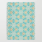 Persian Mosaic - Mint & White Poster Gallery Image 4