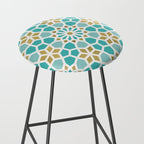 Persian Mosaic - Mint & White Stool Gallery Image 2