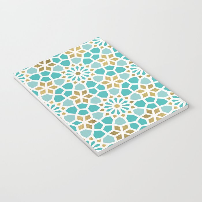 Persian Mosaic - Mint & White Notebook Gallery Image 3