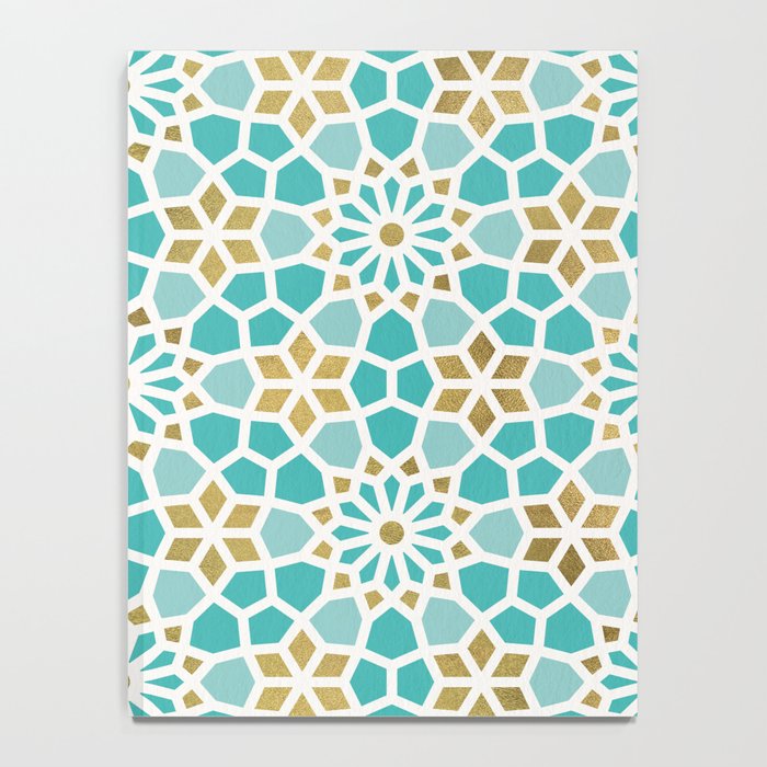 Persian Mosaic - Mint & White Notebook Gallery Image 4