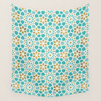 Persian Mosaic - Mint & White Wall Tapestry Gallery Image 4