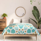 Persian Mosaic - Mint & White Comforter Gallery Image 3